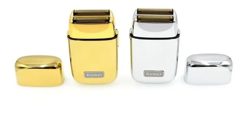 Afeitadora Profesional Kemei Metálica: Shaver Inalámbrica con Red Flotante 3D