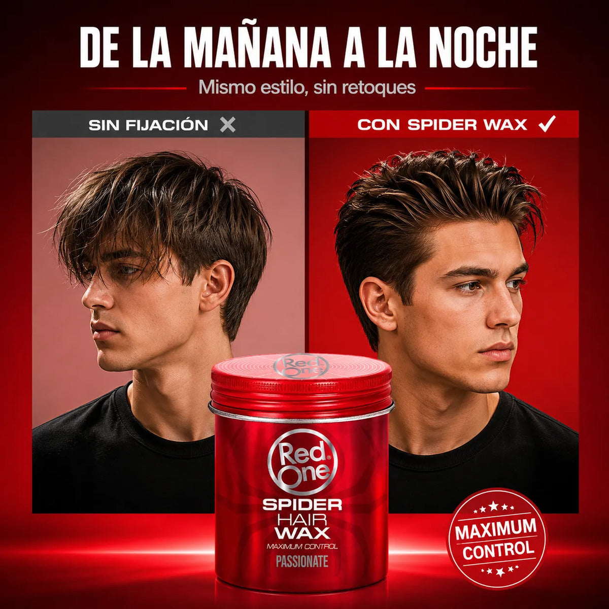 Cera Peinar Red One Passionate Máximo Control 100ml