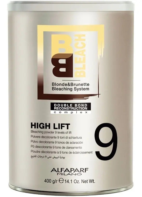 Pack Decolorante Alfaparf BB Bleach 9 Tonos + Oxidante 1 Litro Profesional