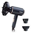 Secador de Pelo Profesional Kemei KM-8896: 1700W Iónico con 3 Boquillas