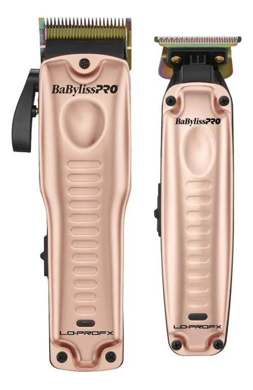 Combo BabylissPRO Lo-Pro FX Clipper + Trimmer Rose Gold Edición Limitada