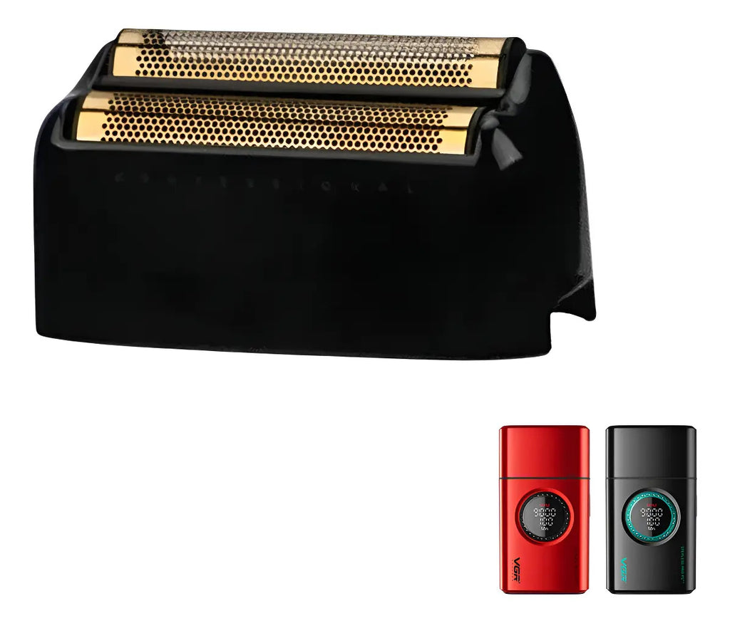 Cabezal Repuesto Shaver VGR V-377 Doble Hoja Titanio Negro