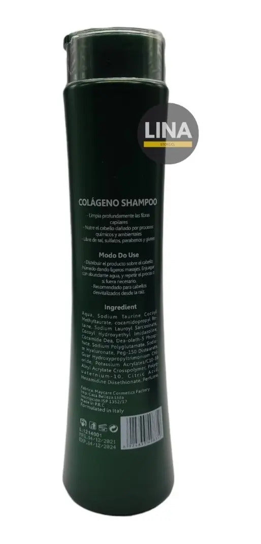 Shampoo Rocco Colágeno Sin Sal 400ml - Tratamiento Profesional Anticaída