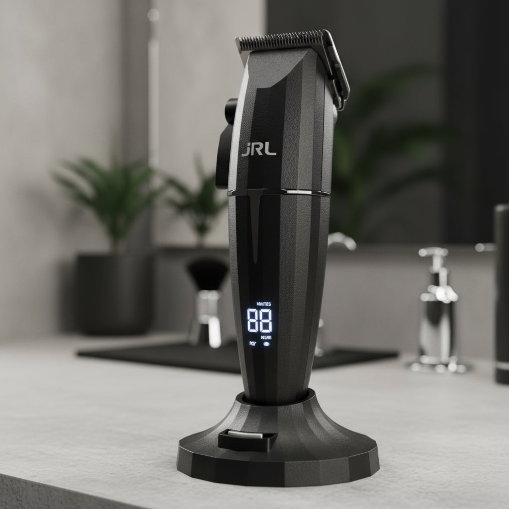Máquina JRL Onyx Clipper Profesional Fade 7500 RPM con Base de Carga