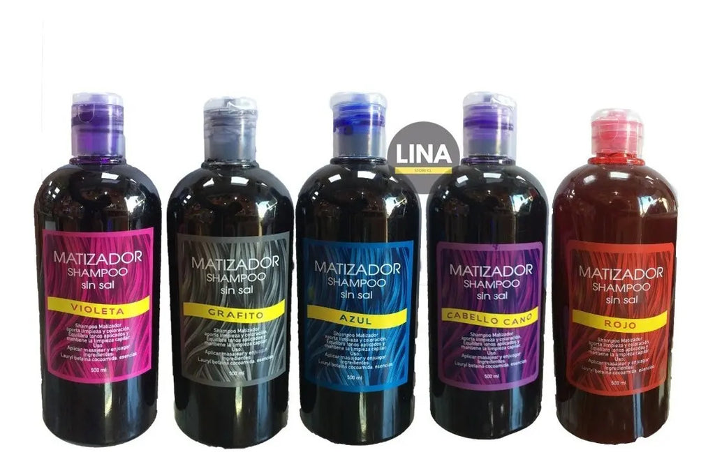 Pack 10 Shampoo Matizadores Profesionales - Neutralización y Color Intensivo