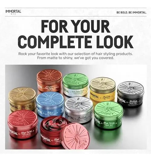 Cera Immortal NYC Iconic Men Cream Pomade - Fijación Media/Fuerte Mate 50ml