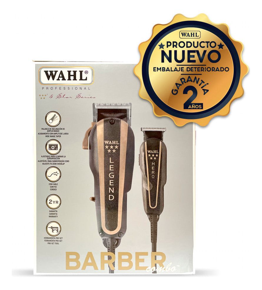 Set Wahl Legend Clipper + Hero Trimmer Profesional Barbería