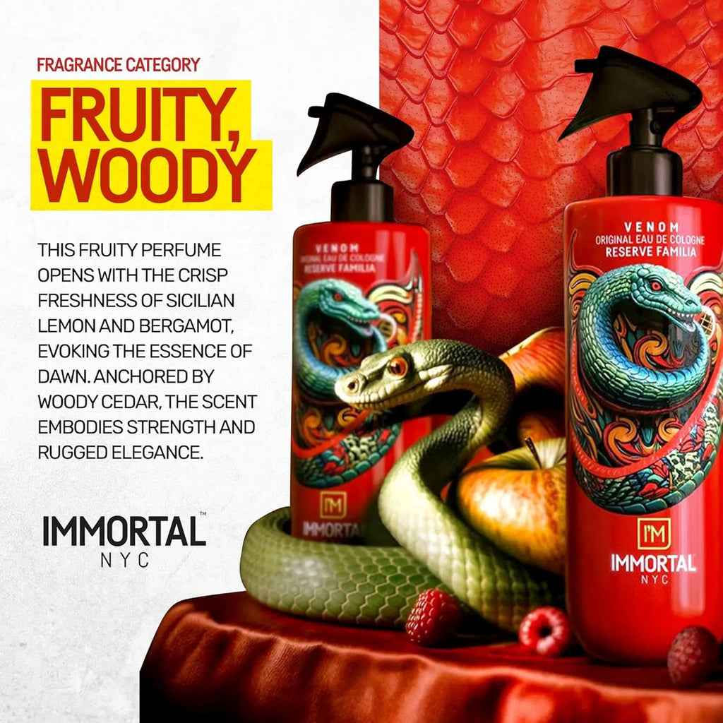 After Shave Immortal Venom Spray Premium - Loción Post Afeitado 500ml