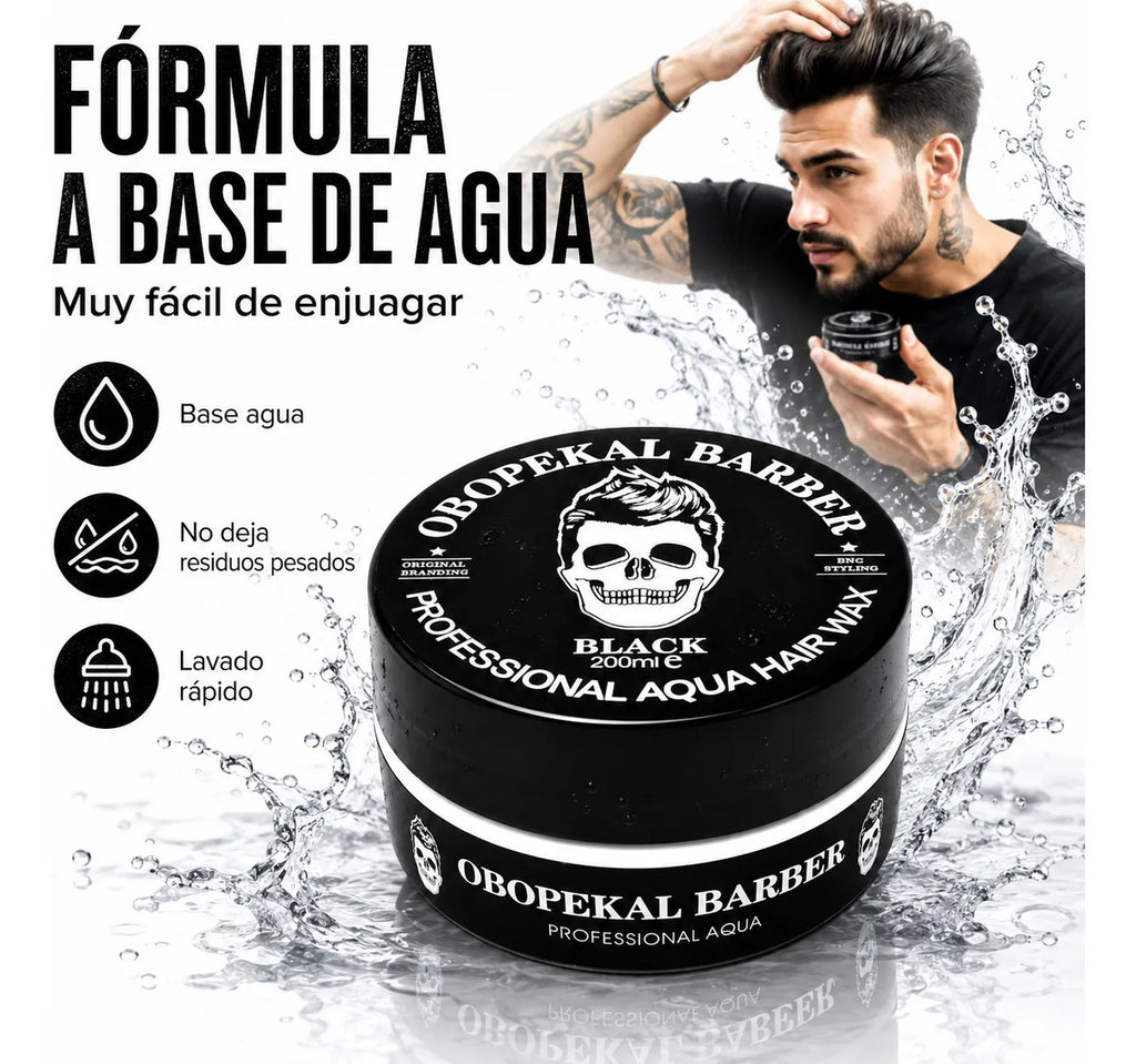 Cera Obopekal Para Barba Cabello Gel Pomada Capilar Barbería