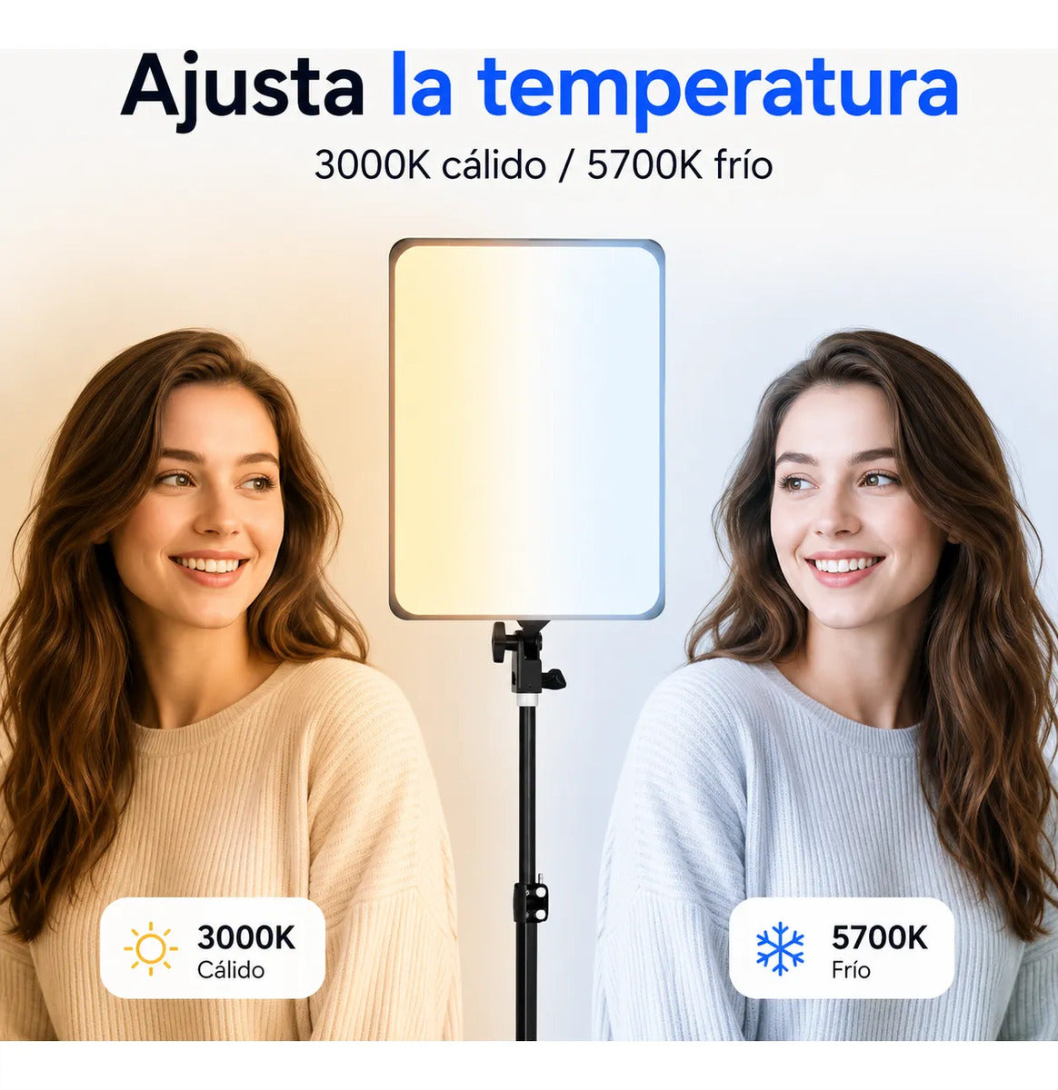 Luz Panel Led Estudio Iluminacion Regulable Uniforme Pl48