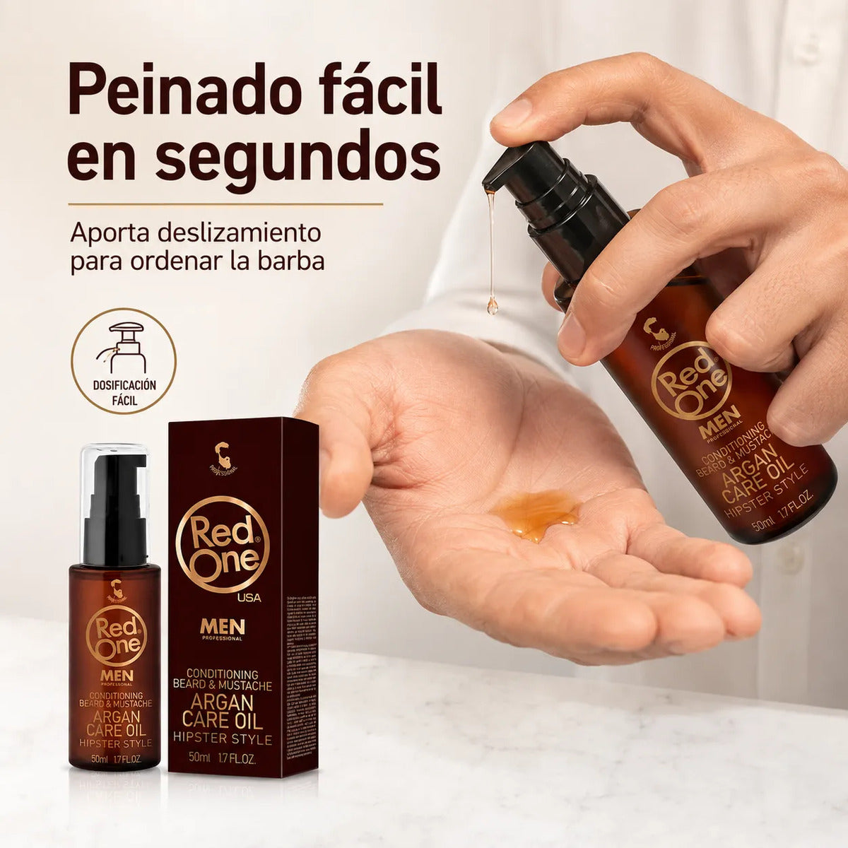 Aceite Para Barba Y Bigote Control Frizz Argán 50ml