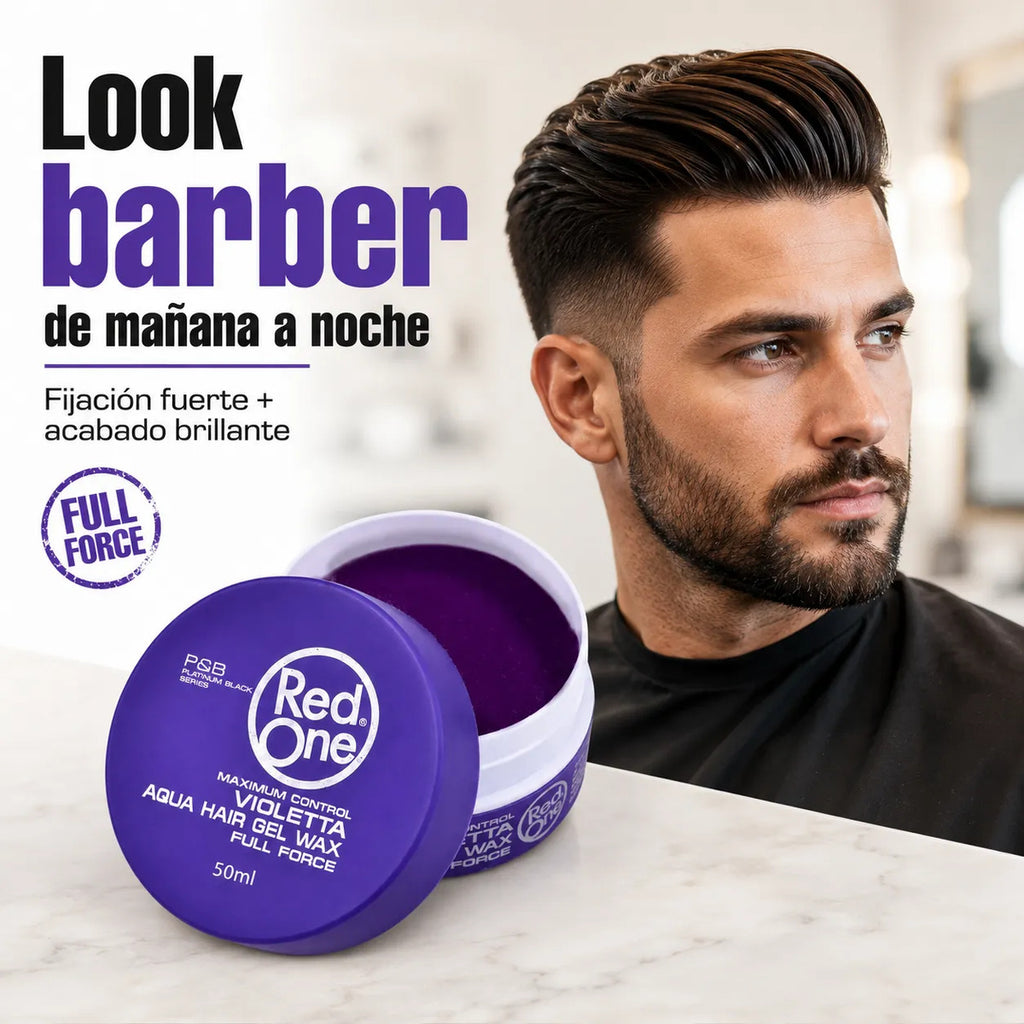 Cera Capilar Red One Look Barber Extra Fuerte Violetta 150ml