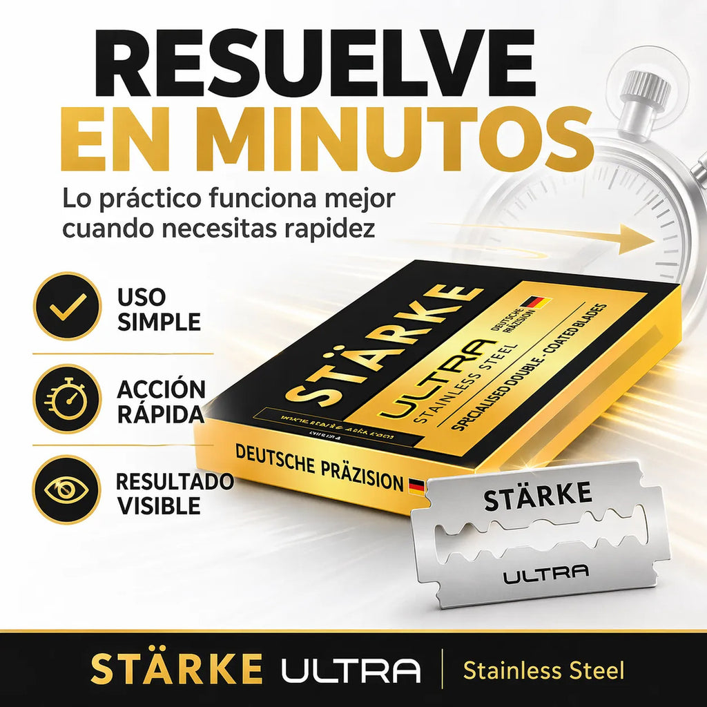 Hojillas De Afeitar Starke Ultra Cuchillas 100pcs Navajas
