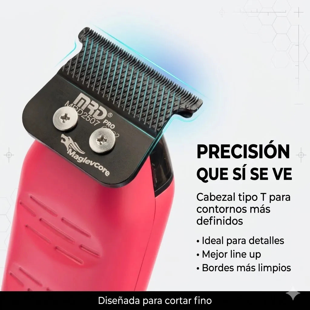Maquina Cortar Pelo Trimmer Profesional Vector King 3.0 Rosa