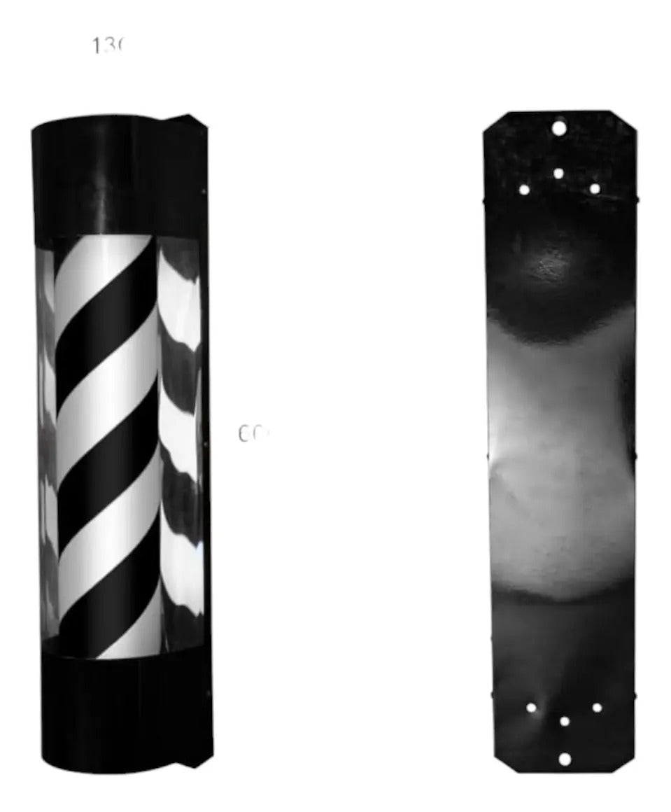 Poste de Barbería Profesional 90cm - Luz LED y Movimiento Giratorio Clásico