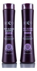 Pack Rocco Post Alisado 400ml - Shampoo y Acondicionador Sin Sal