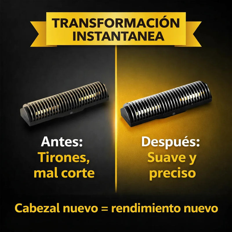 Repuesto Cabezal Afeitadora Cuchillas Kemei Tx5