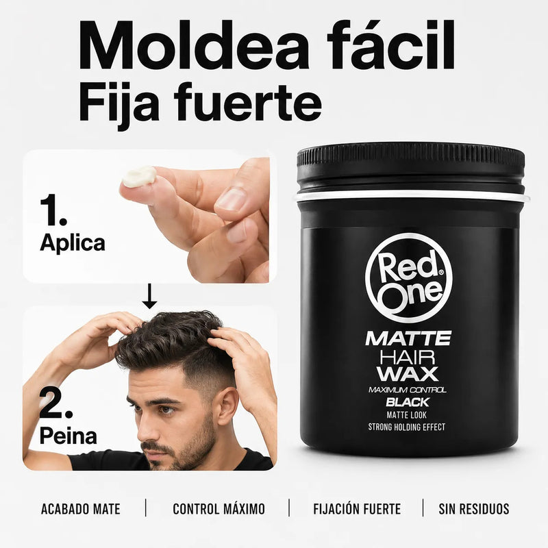 Cera Cabello Hombre Control Máximo Efecto Mate 100ml