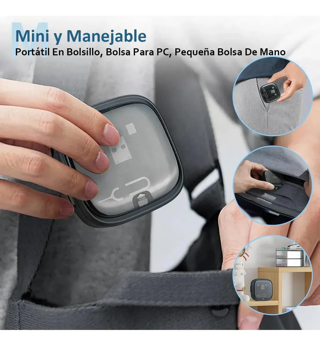 Kit Cable Usb Tipo C Carga Datos Rápida Adaptadores Blanco