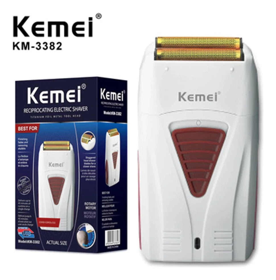 Kemei KM-2293 + Rasuradora Shever - Combo Patillera + Afeitadora