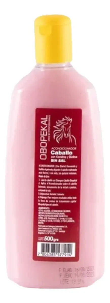 Acondicionador Obopekal Keratina 500ml - Sin Sal y con Brillo Intenso
