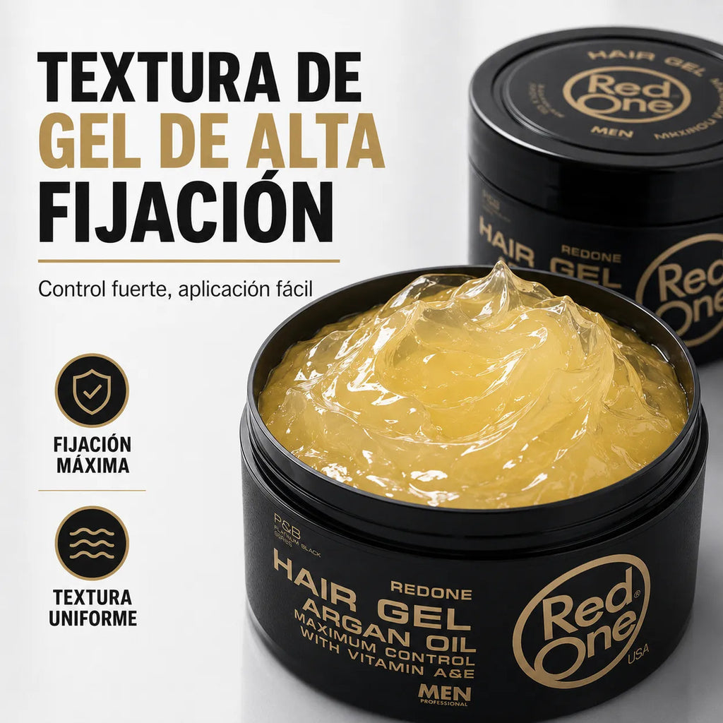 Hair Gel Fijador Red One Argan - 400 Ml