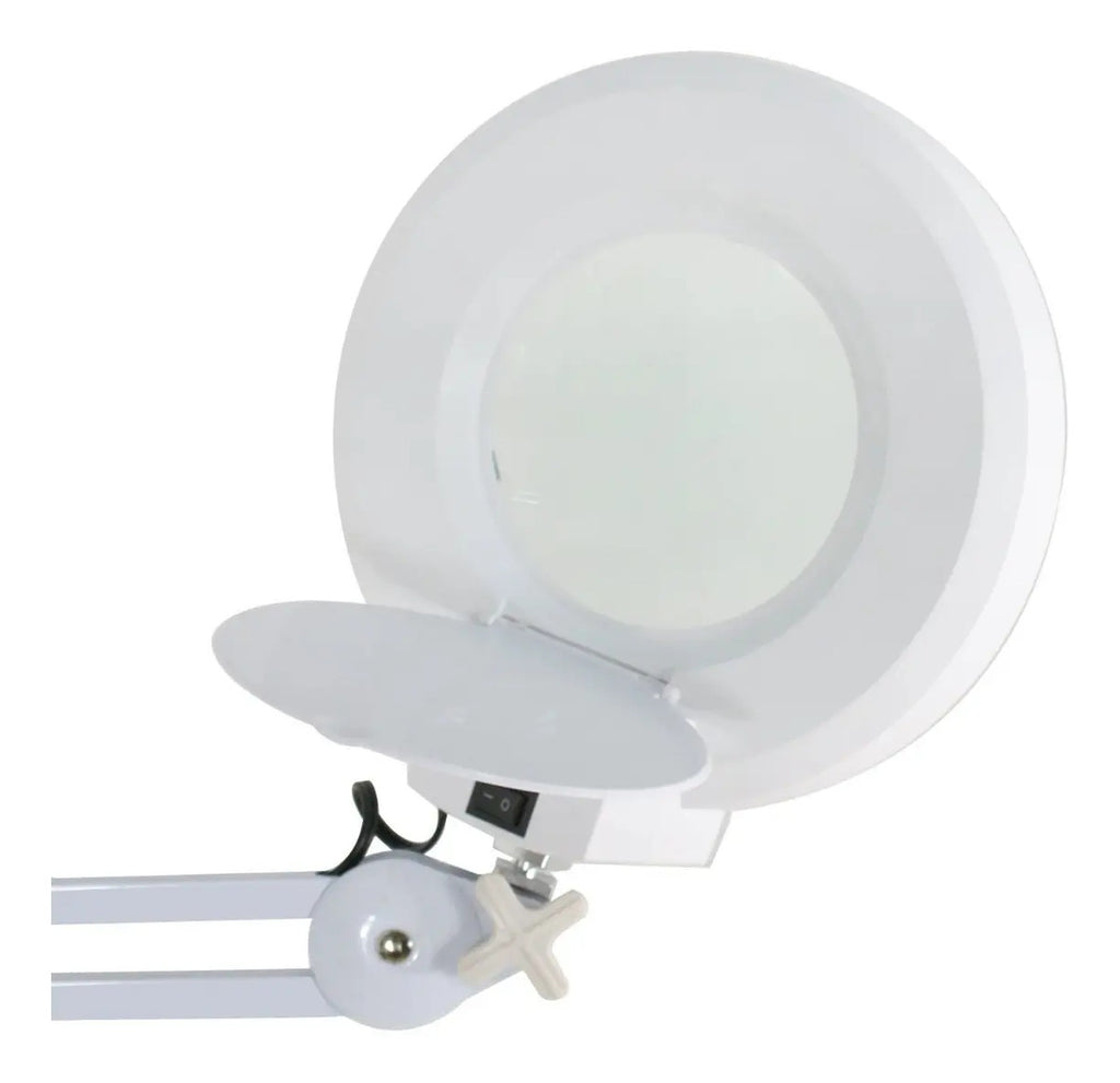 Lámpara de Pedestal con Lupa LED 5x Profesional - Altura 1.6m para Estética y Barbería