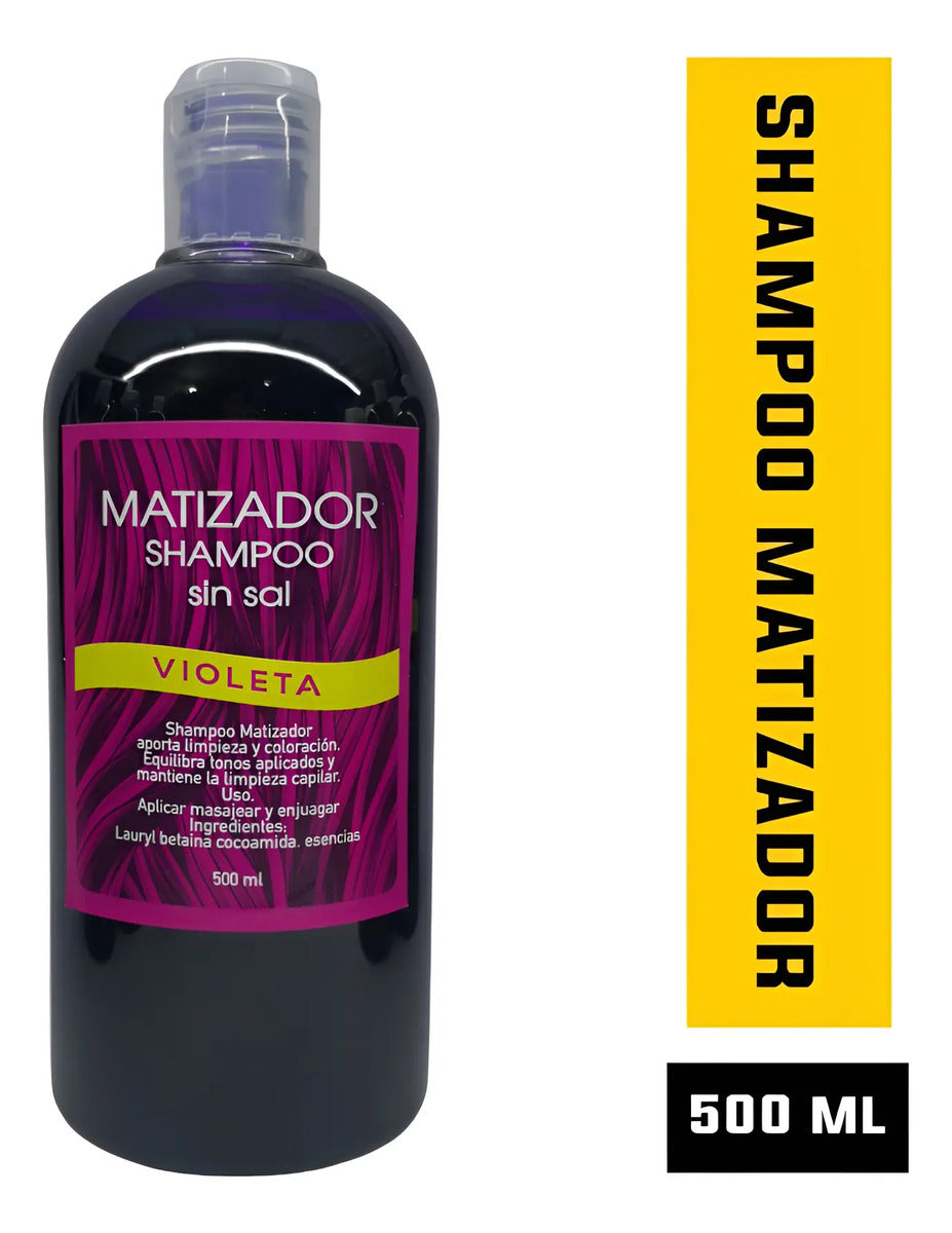 Shampoo Matizador Profesional - Neutralizante de Tonos para Cabello Teñido y Decolorado