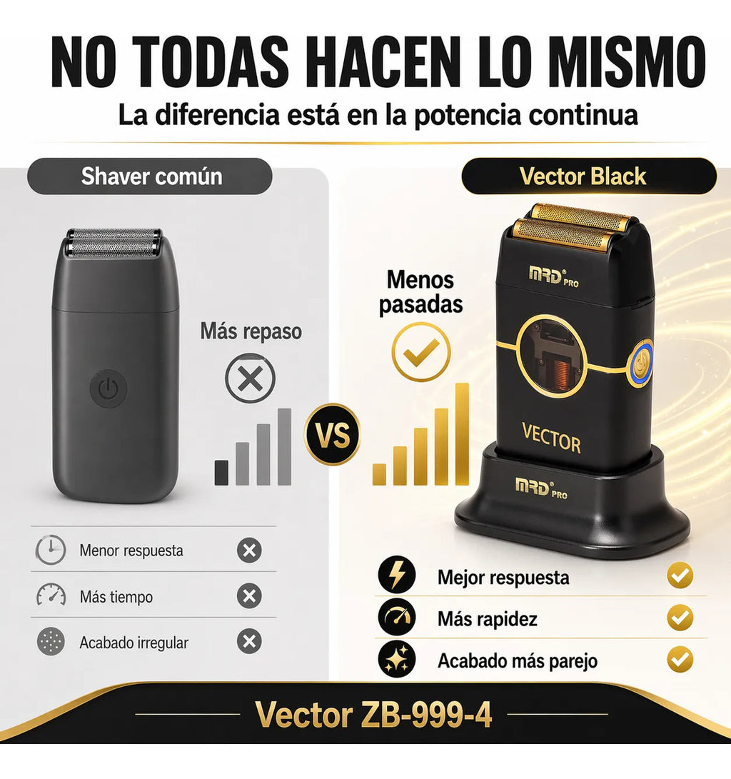 Maquina Cortar Pelo Mrd Shaver Rasuradora Vector 13.000rpm