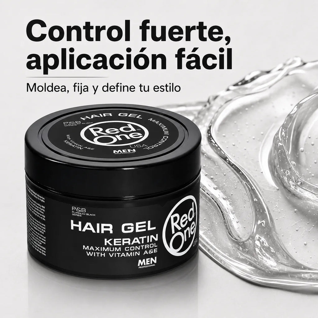 Gel Fijador Hombre Peinado Definido Keratin 450 Ml
