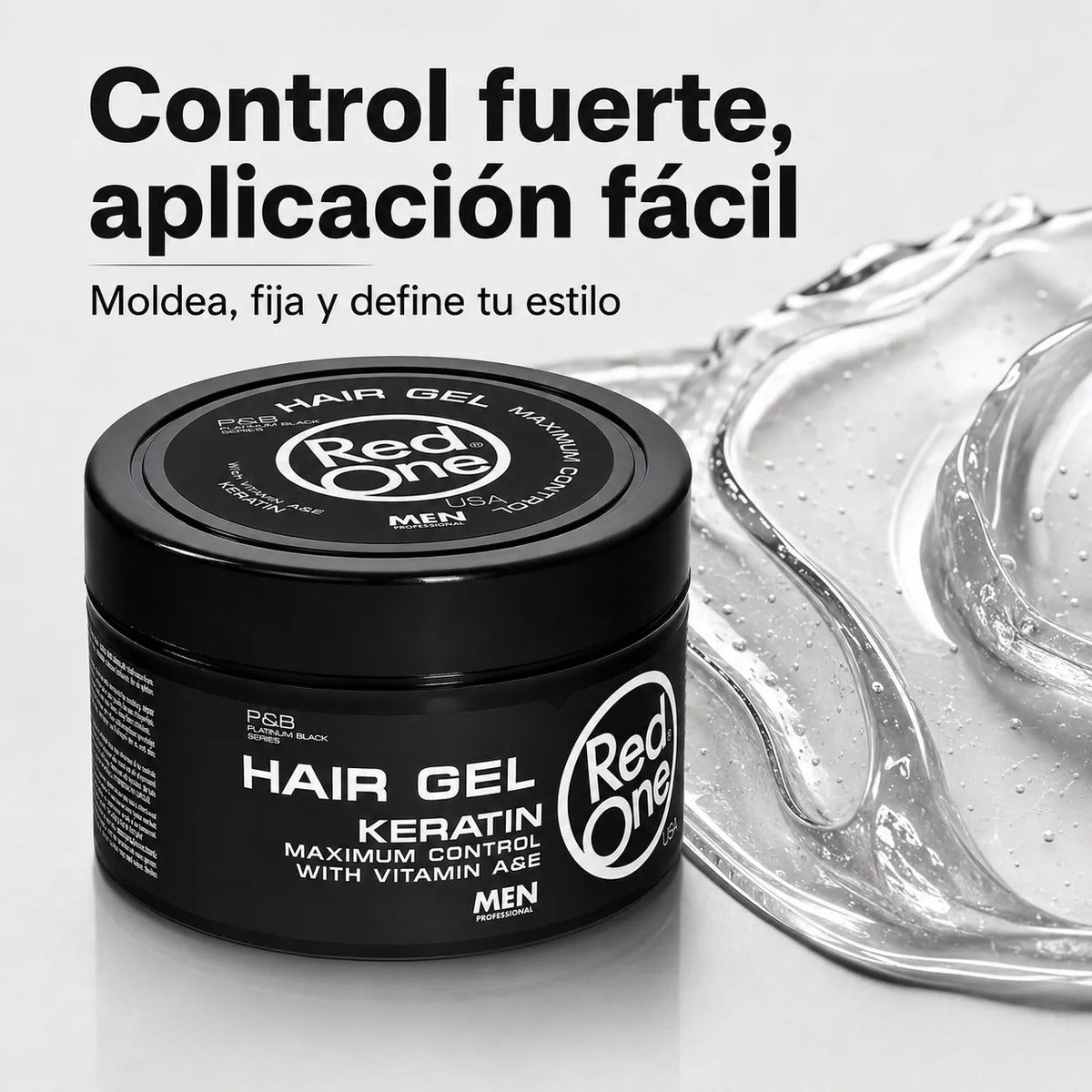 Gel Fijador Hombre Peinado Definido Keratin 450 Ml