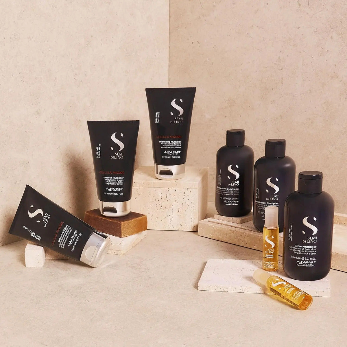 Set 6 Ampollas Alfaparf Semi Di Lino Nutritive - Nutrición para Cabello Seco