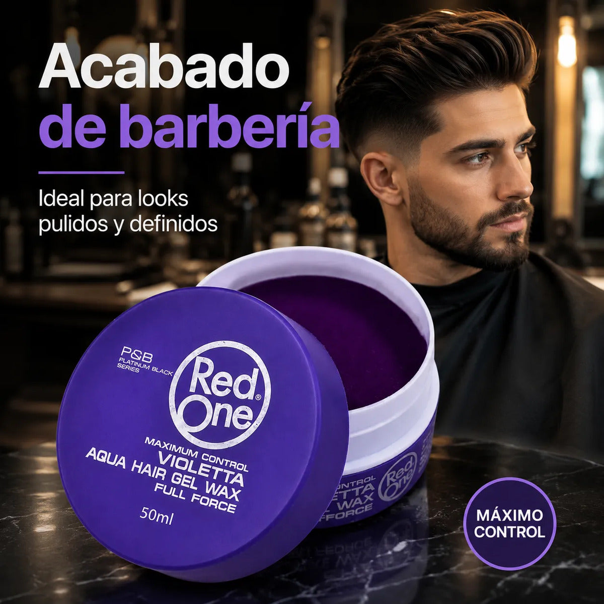 Cera Capilar Red One Look Barber Extra Fuerte Violetta 150ml