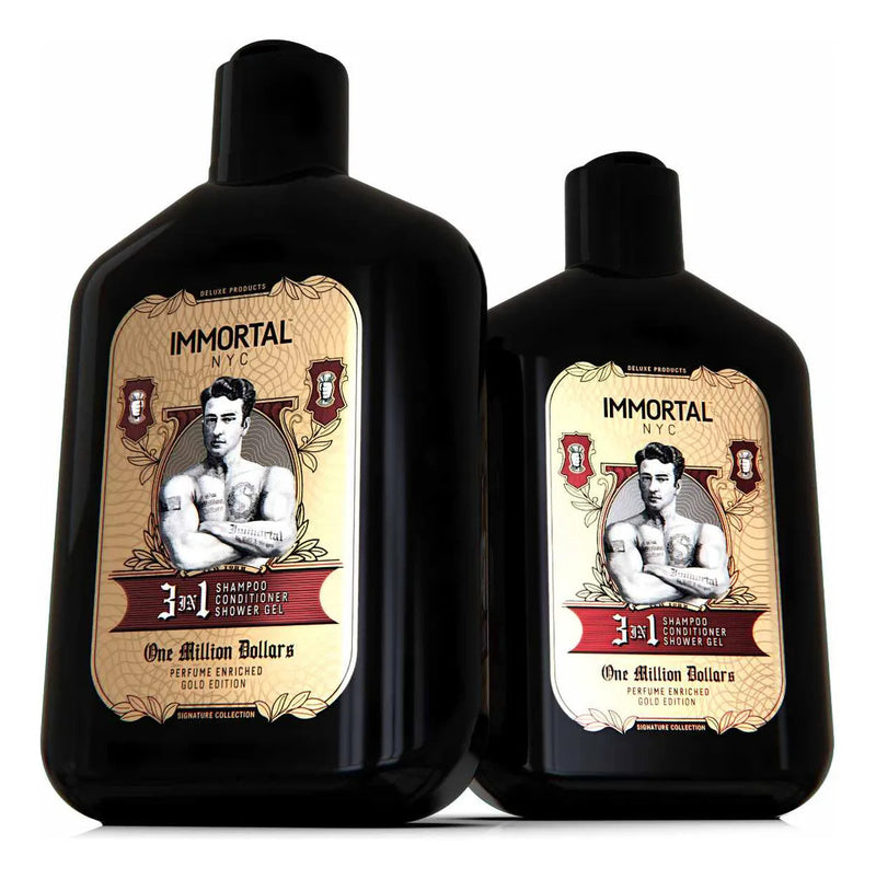 Shampoo 3 En 1 Hombre Fragancia Duradera Immortal 500 Ml