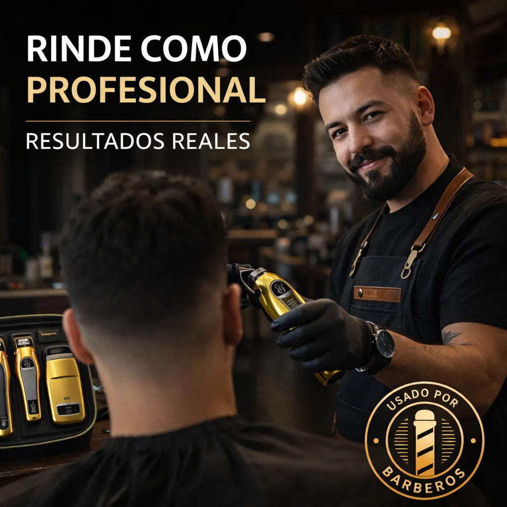 Maquina Cortar Pelo Profesional Inalámbrica Kit 3 En 1 Kemei