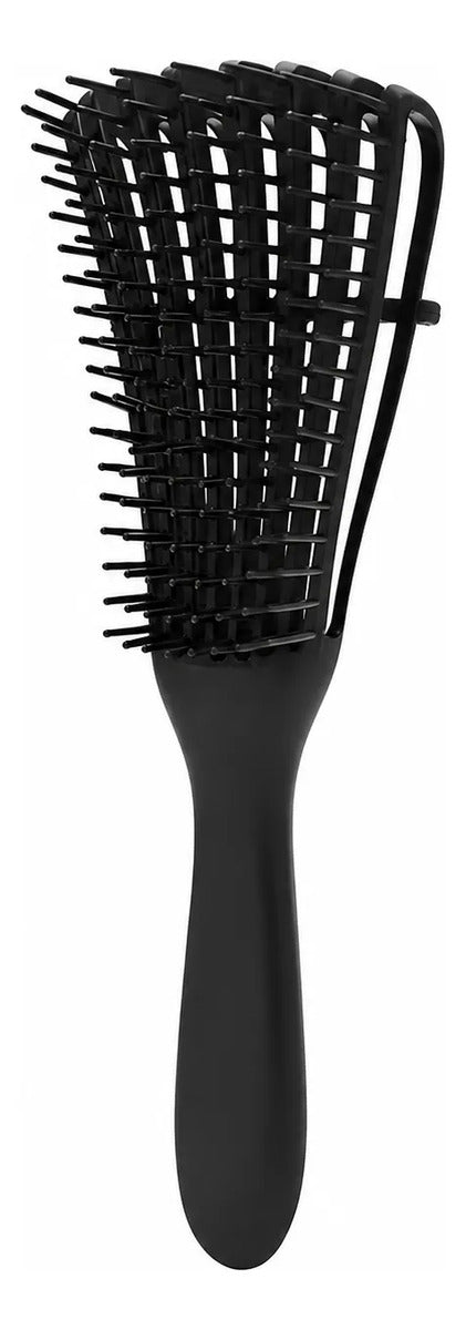 Cepillo  Cabello Rizado Desenreda Fácil Cerdas Negro