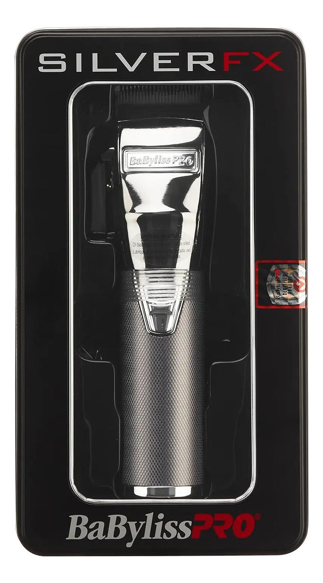 Máquina BabylissPRO Silver FX Clipper Profesional Plateada