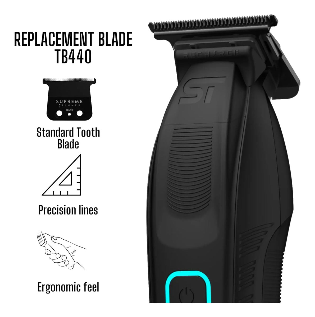 Trimmer Profesional Supreme Trimmer ST777 | Patillera Perfiladora 8000 RPM