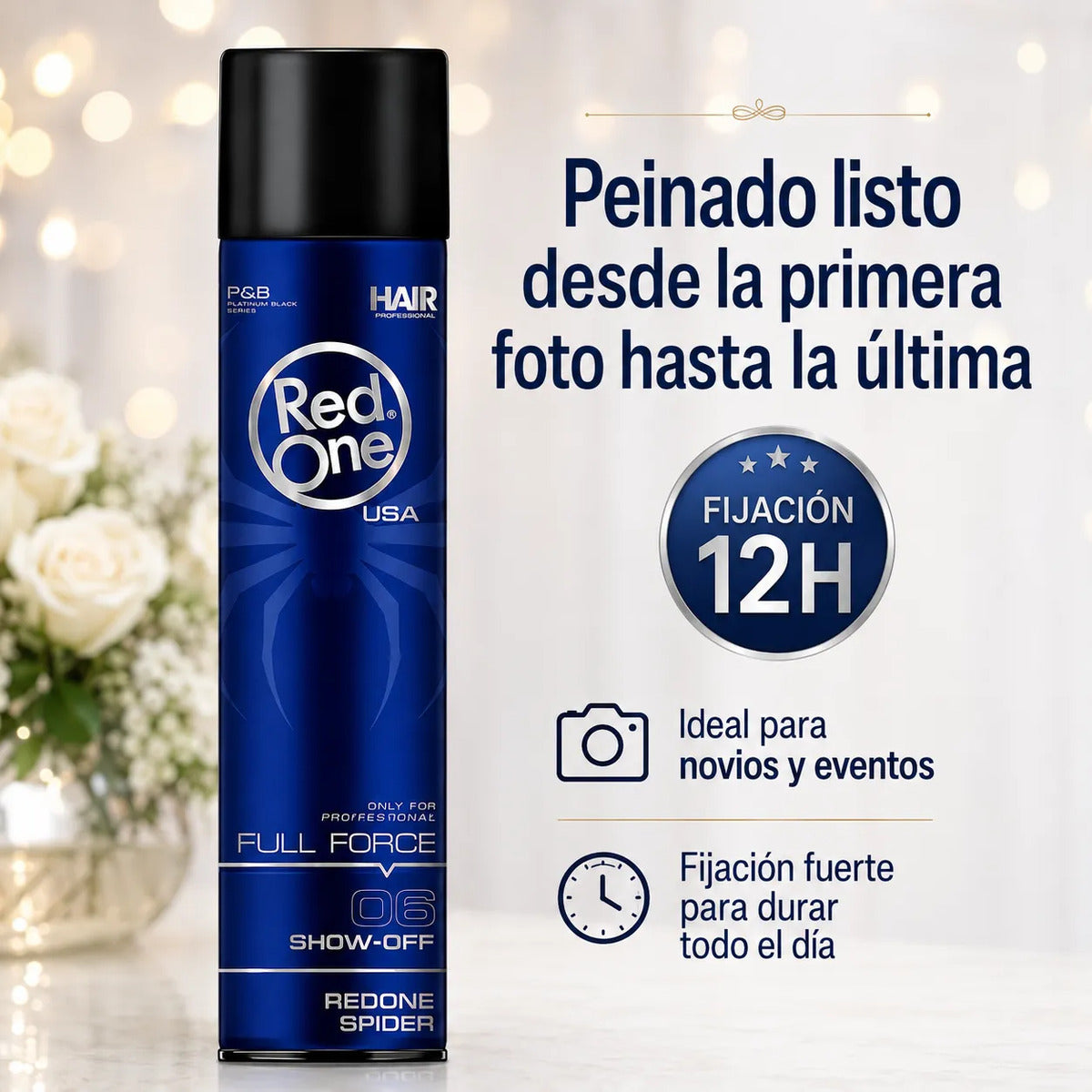Laca Redone Spider 06 Fijación Profesional Sin Retoques 400m