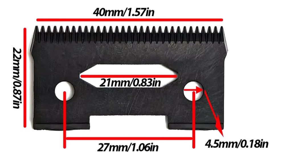 Cuchilla de Repuesto VGR V-003 V-640 V-270 DLC Hoja Móvil Profesional Barbería