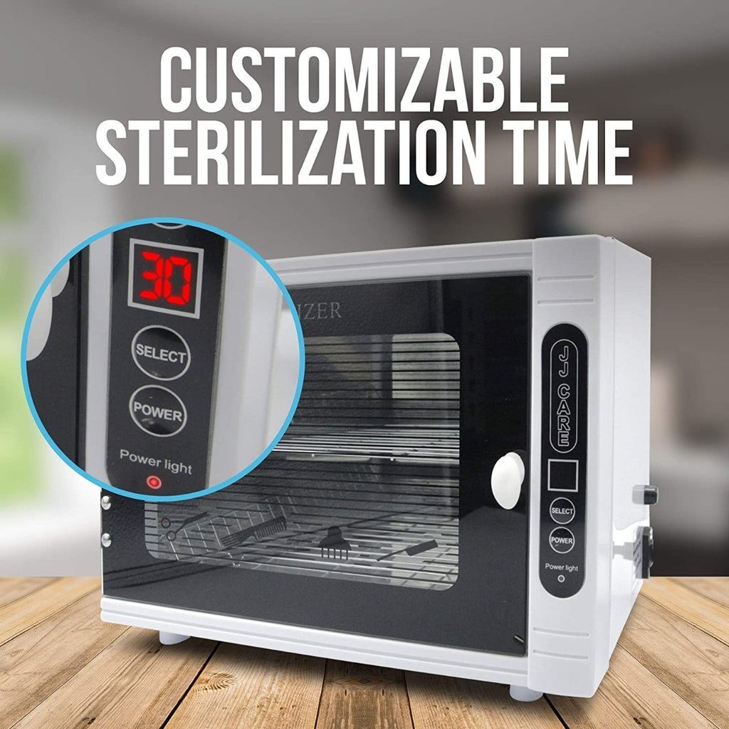 Esterilizador Profesional UV + Ozono de Doble Bandeja para Barbería y Estética