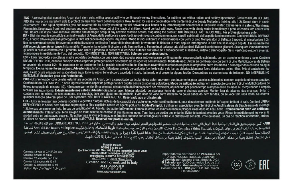 Ampolla Alfaparf Beauty Genesis 13ml Semi Di Lino - Elixir Células Madre