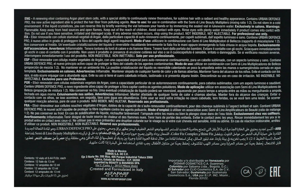 Ampolla Alfaparf Beauty Genesis 13ml Semi Di Lino - Elixir Células Madre
