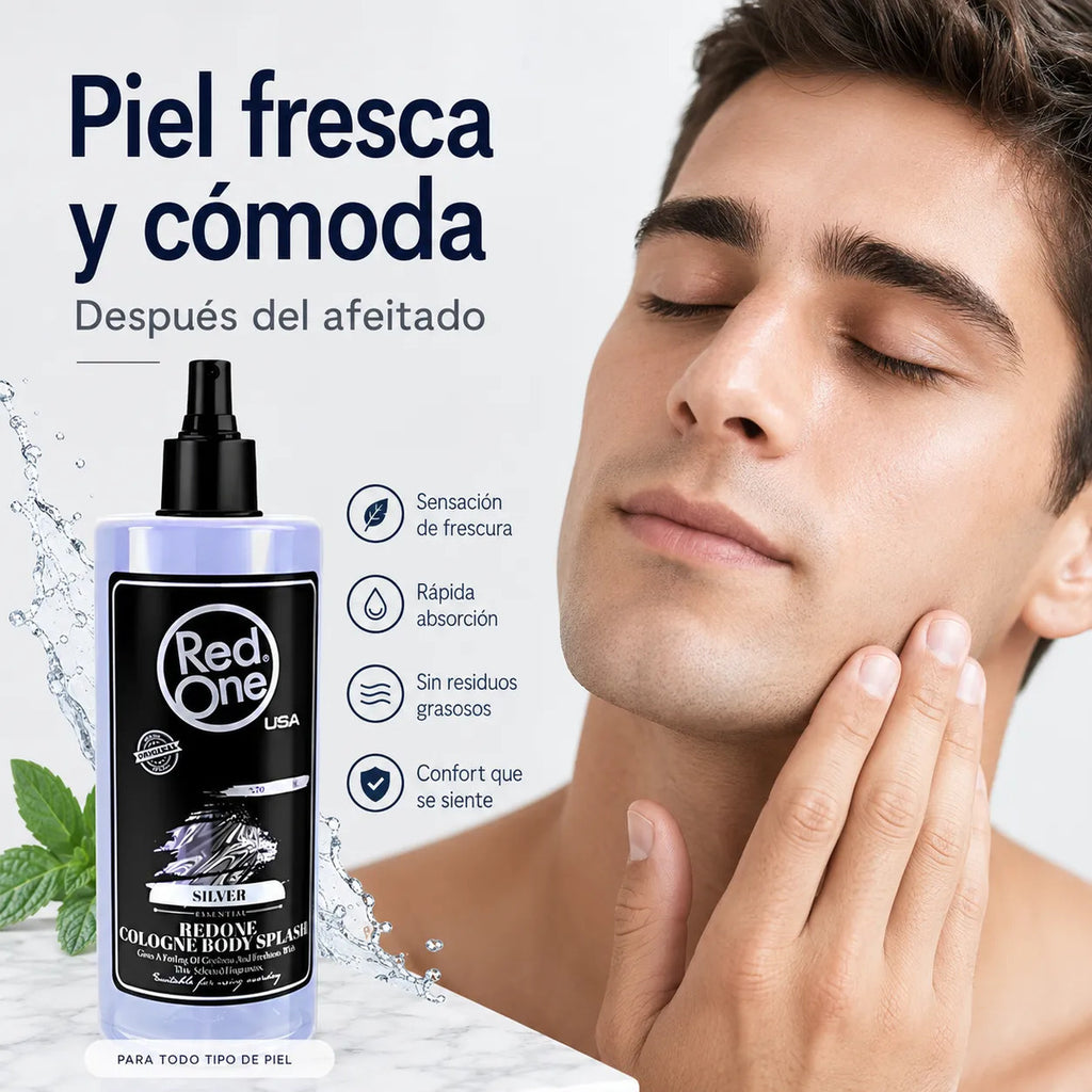 After Shave Ligero Rápida Absorción Red One Silver 400 Ml