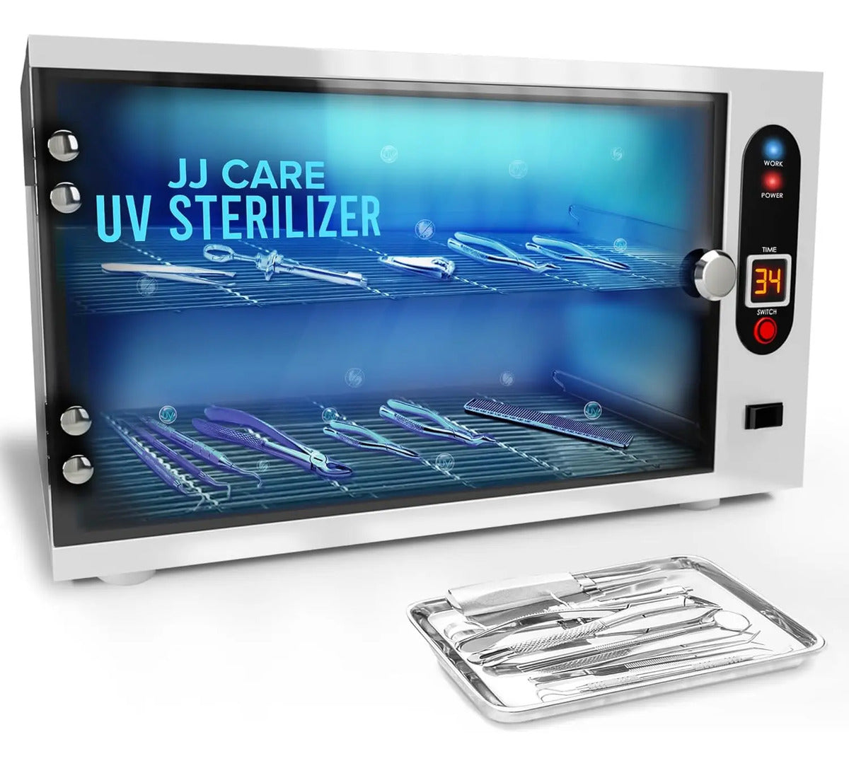Esterilizador UV Profesional de 8 Litros - Sanitizador de Herramientas de Barbería