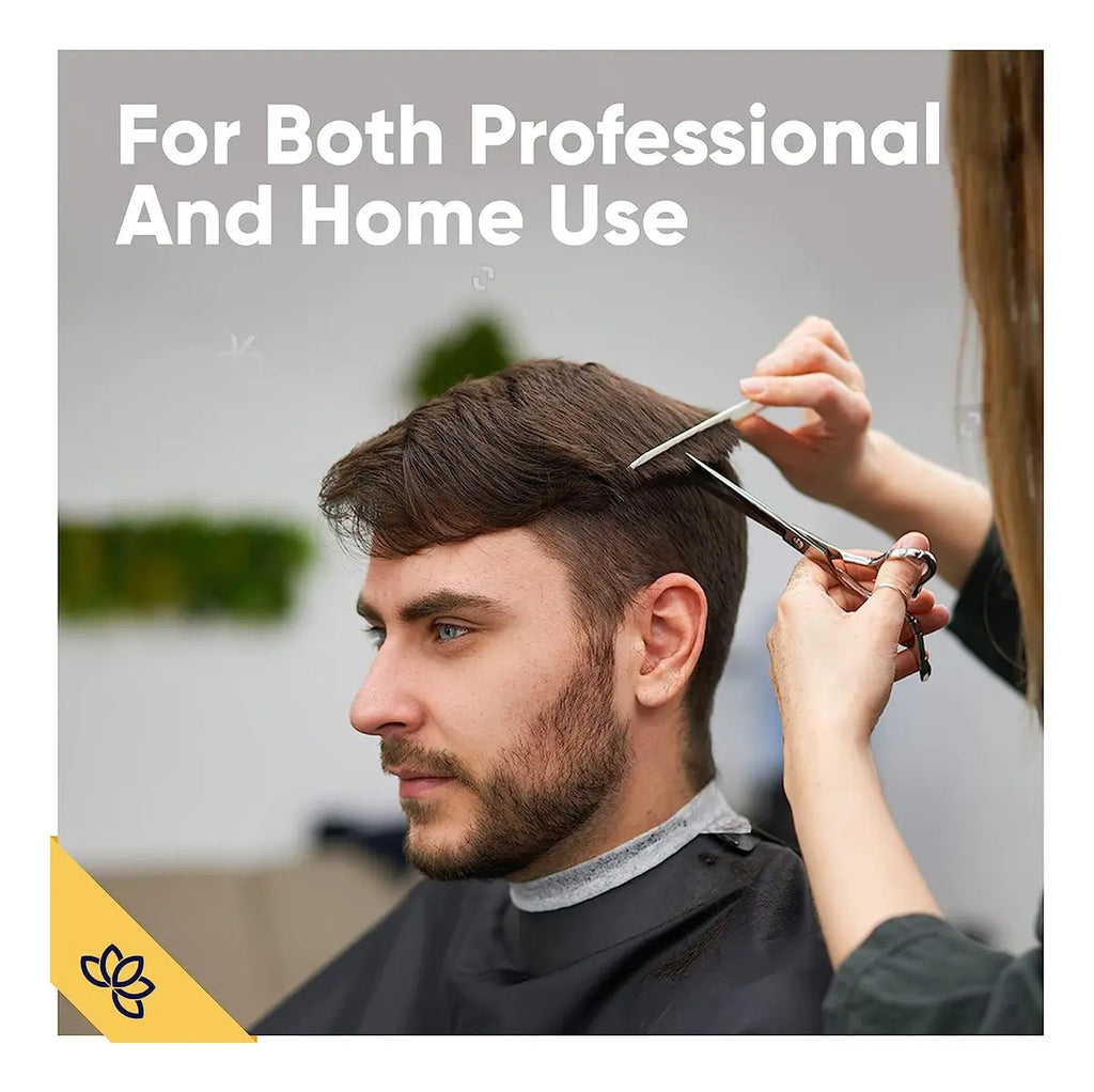 Set De Tijeras Filo Navaja + Esculpidora Barberia-peluqieria