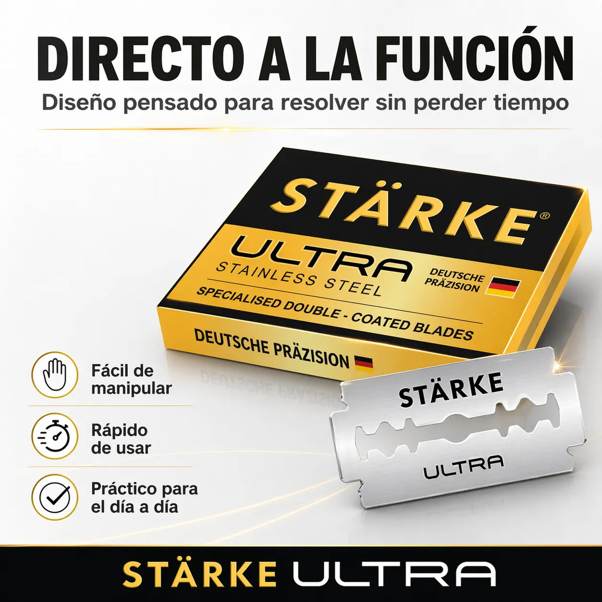 Hojillas De Afeitar Starke Ultra Cuchillas 100pcs Navajas
