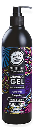 Shaving Gel Rolda Midnight 500g - Gel de Afeitado Transparente con Carbón Activado