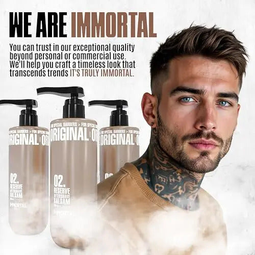 After Shave Bálsamo Immortal NYC Reserve 02 - Hidratante Profesional 500ml