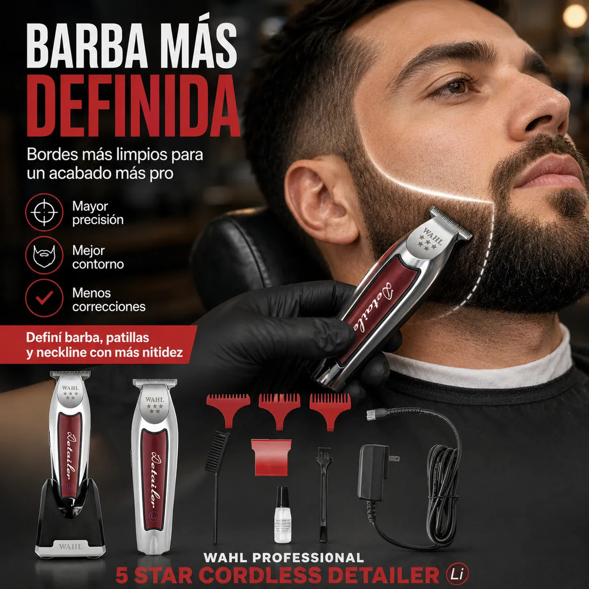 Recortadora Wahl 5 Star Cordless Contornos Profesionales